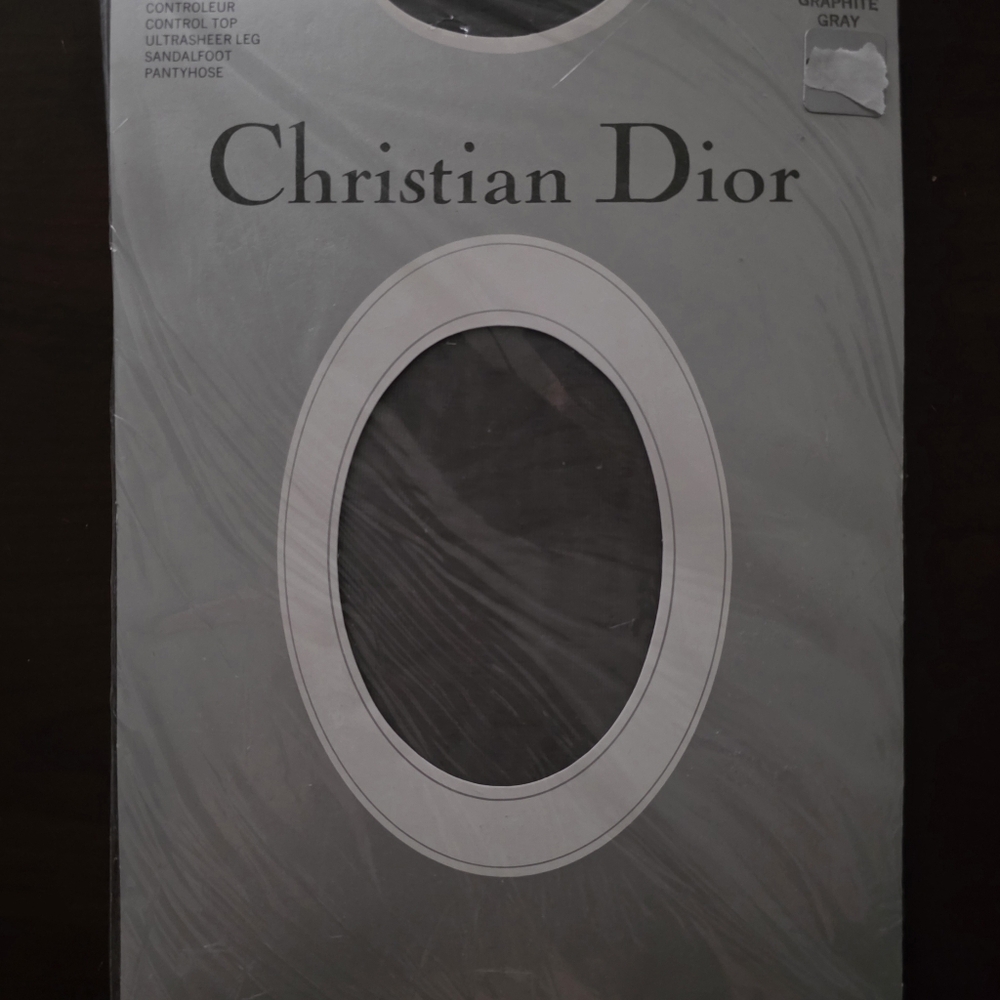 Christian Dior Diorissimo Pantyhose 3 Pack Graphite Gray Size 1 Control Top - Picture 2 of 6